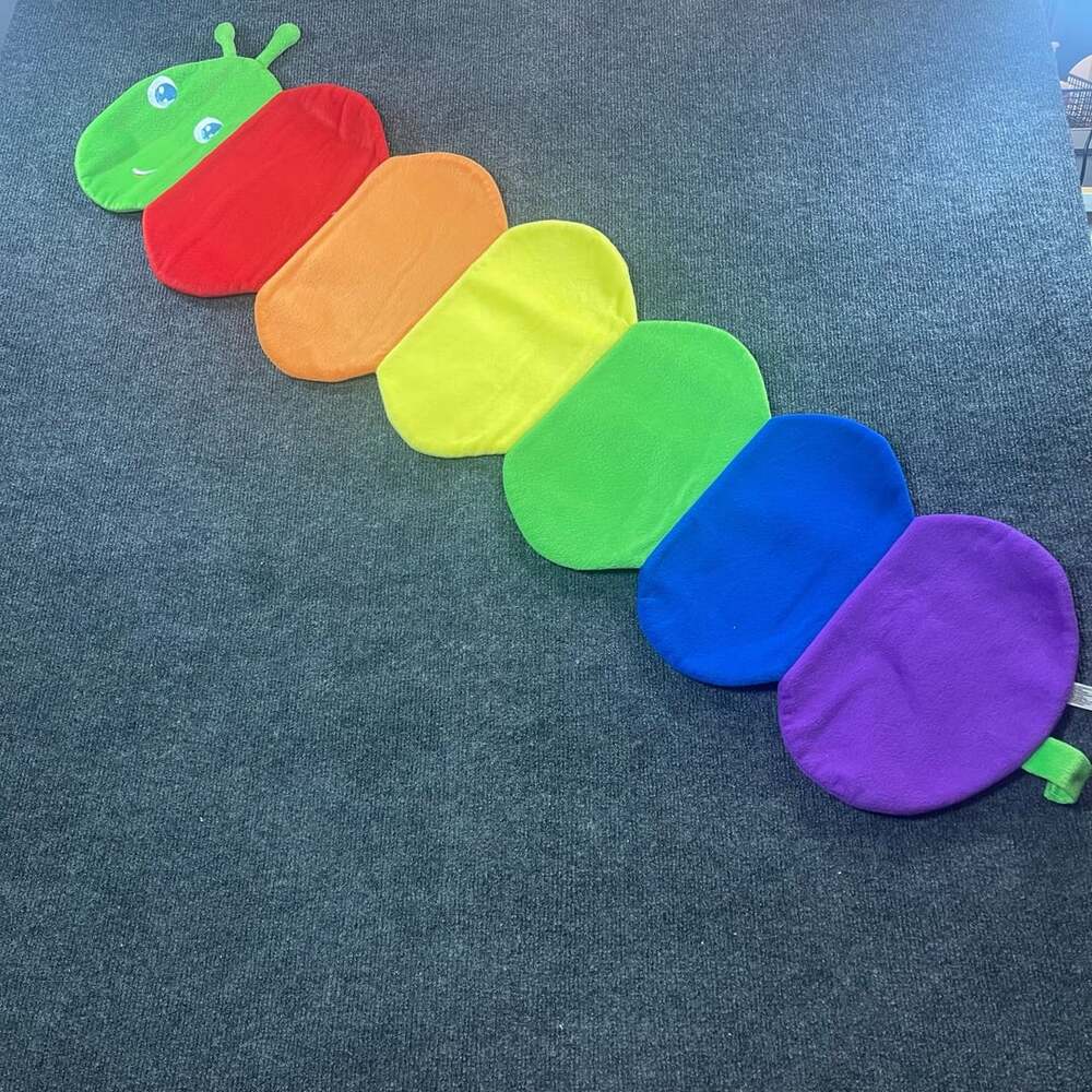 Lakeshore Colorpillar Sorting Mat Rainbow Sensory Floor Toy.  Mat only